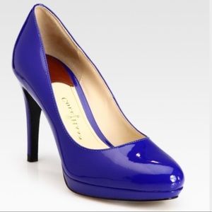 Cole Haan Cobalt Blue Patent Leather Heel Sz. 8